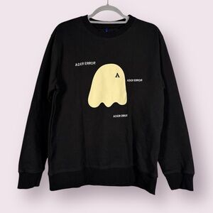 Ader Error Ghost Sweatshirt Noir Crewneck Pullover